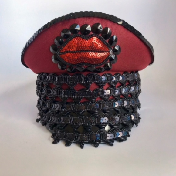 Carnival Hat Heart Studs made in Colombia high end